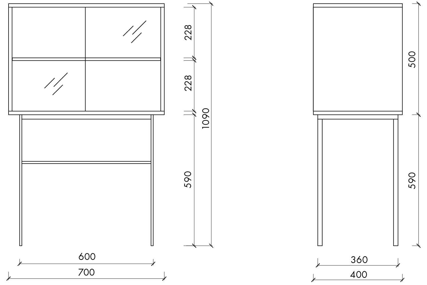 Lekko Cabinet - Fensi Furniture
