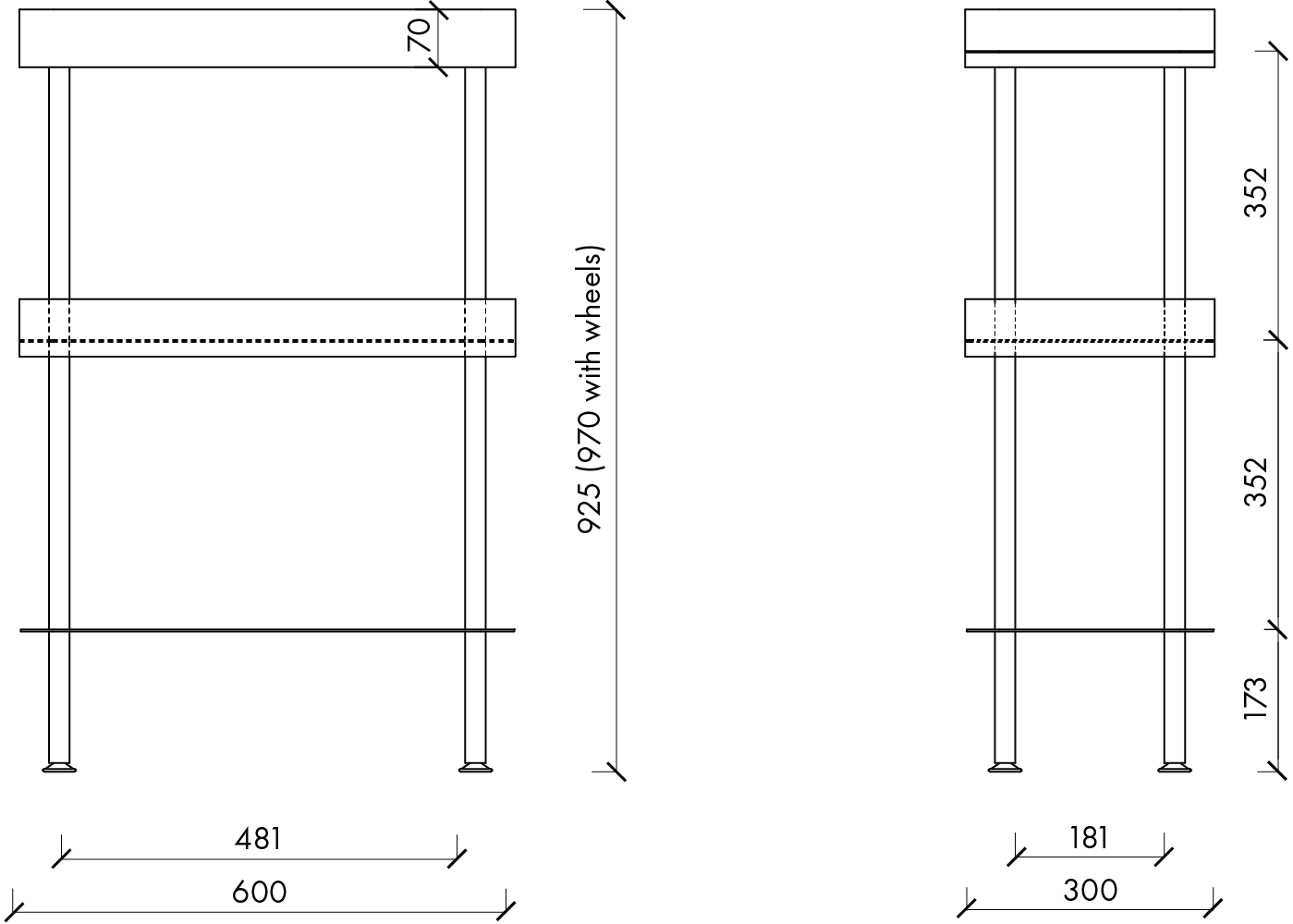 Nolle Console 3-tier - Fensi Furniture